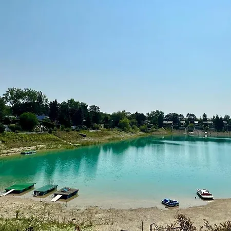 Zelt, Panorama Gartenhaus Am See, Wiener Neustadt, Autark Luxusní stan Vídeňské Nové Město